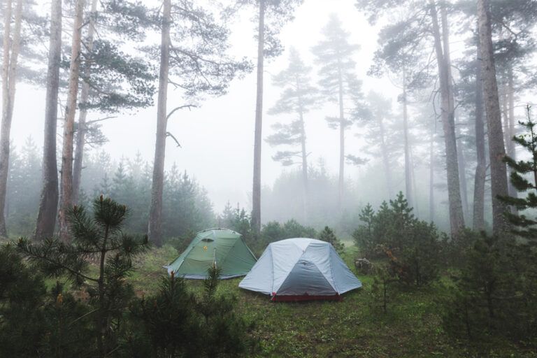barraca de acampamento na serra
